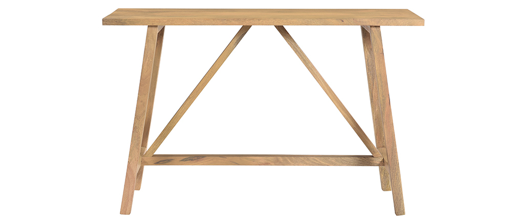 Mesa consola de madera de mango maciza 120 cm YORI